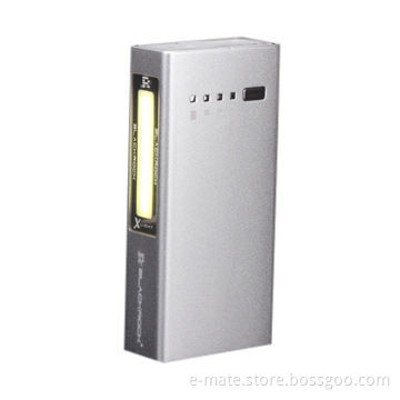 Portable Aluminum Power Bank for Tablets and Smartphone with LED Lamp for Bright Power